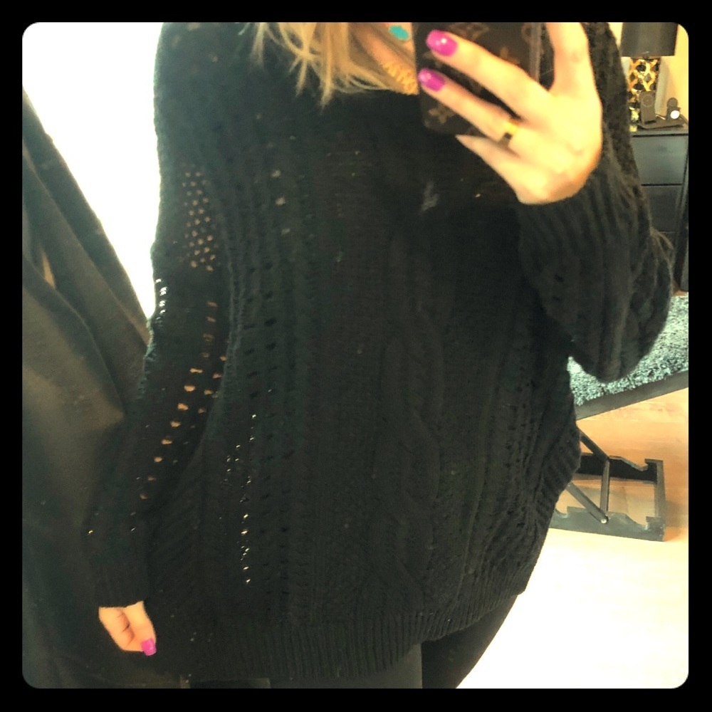 Black oversized Express Sweater